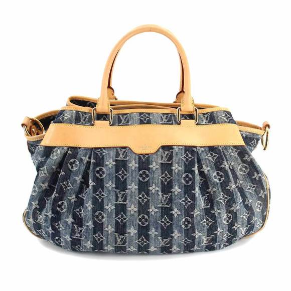 Louis Vuitton Denim Raye GM Shoulder Bag Canvas Blue - Picture 2 of 9